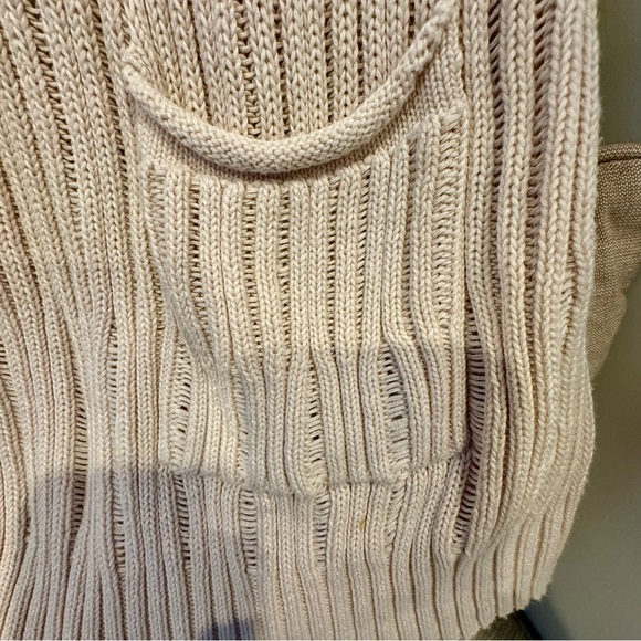 Caslon, small, beige, 1/2 sleeve cardigan, with pockets. - Picture 4 of 4